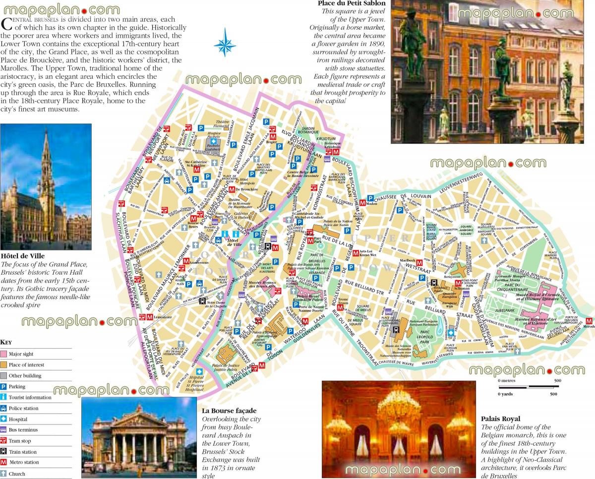 Plan des attractions de Brussels